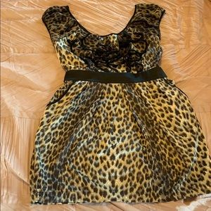 Leopard cocktail dress